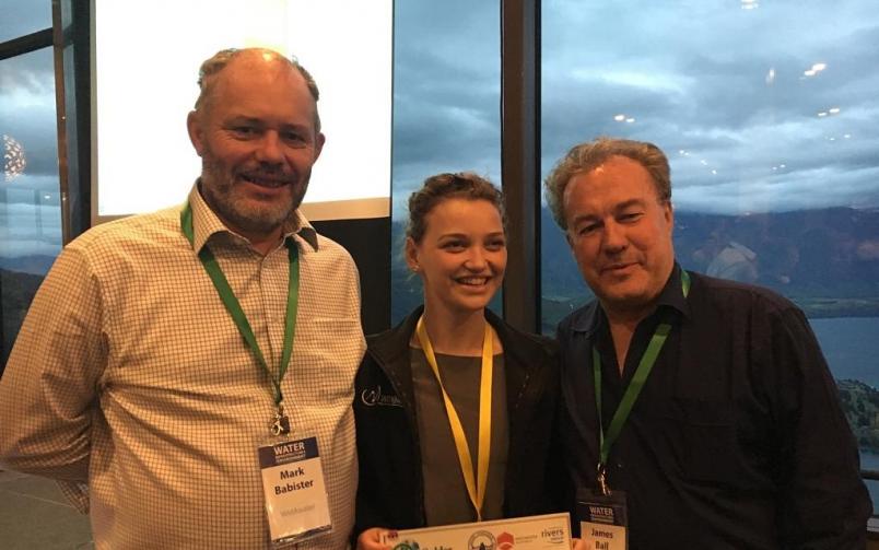 Mark Babister, Mikayla Ward and James Ball