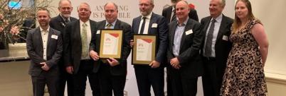 ARR team accepting Engineers Australia President's Prize